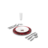 Christmas Place Setting PNG & PSD Images