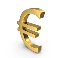 Currency Euro Gold PNG & PSD Images