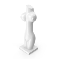 Abstract Courtesan Sculpture PNG & PSD Images