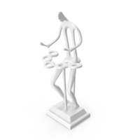 Abstract Drummer Sculpture PNG & PSD Images