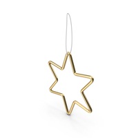 Gold Star Ornament PNG & PSD Images