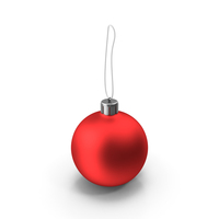 Round Christmas Ornament PNG & PSD Images