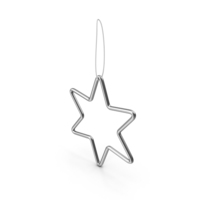 Silver Star Ornament PNG & PSD Images