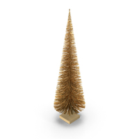 Gold Miniature Christmas Tree PNG & PSD Images