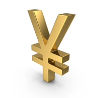 Japanese Yen Gold PNG & PSD Images