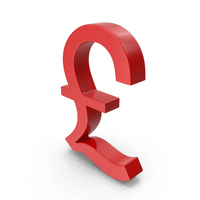 British Pound Red PNG & PSD Images