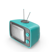 Blue Cartoon Television PNG & PSD Images