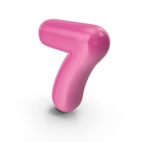 Toon Balloon Number 7 PNG & PSD Images
