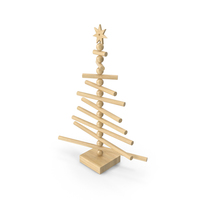 Wooden Christmas Tree PNG & PSD Images