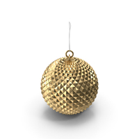 Gold Ball Christmas Ornament PNG & PSD Images