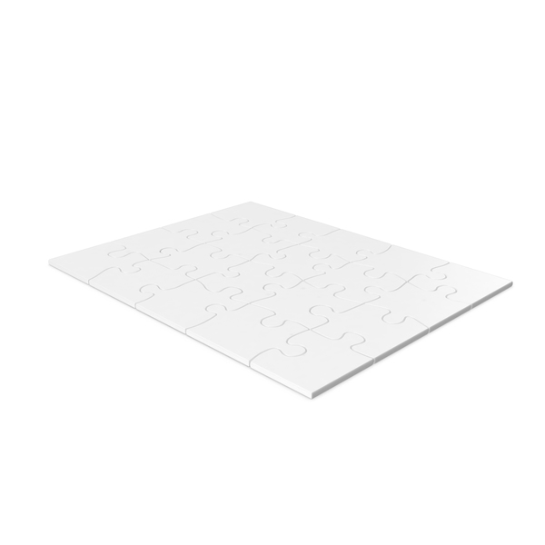 White Puzzle Pieces PNG & PSD Images