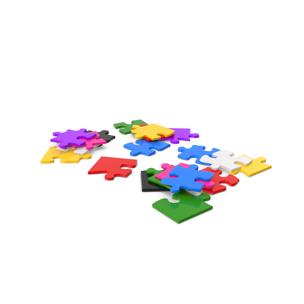 Colorful Puzzle Pieces PNG & PSD Images