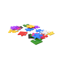 Colorful Puzzle Pieces PNG & PSD Images
