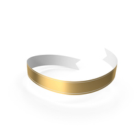 Banner Gold White PNG & PSD Images
