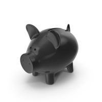 Piggy Bank Black PNG & PSD Images