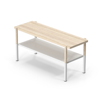 Bench with a Shelf for Shoes PNG & PSD Images