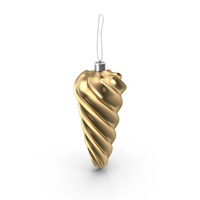 Christmas Gold Icicle Ornament PNG & PSD Images