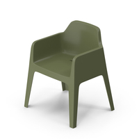 Pedrali Plus Green Chair PNG & PSD Images