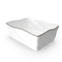 Marin White 10x7 Baking Dish PNG & PSD Images