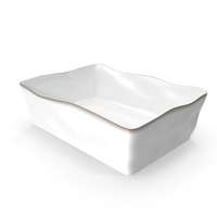 Marin White 12x8.5 Baking Dish PNG & PSD Images