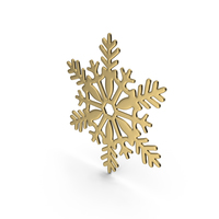Snowflake Gold PNG & PSD Images