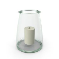 Recycled Glass Hurricane Candle Holder PNG & PSD Images