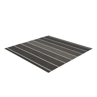 Striped Square Dhurrie Rug PNG & PSD Images