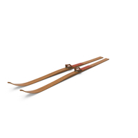 Antique Long Skis PNG & PSD Images