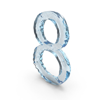 Icy Water Number 8 PNG & PSD Images