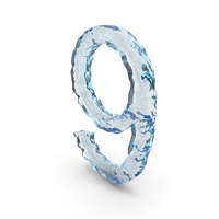Icy Water Number 9 PNG & PSD Images
