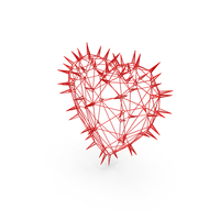 Thorny Wire Heart PNG & PSD Images