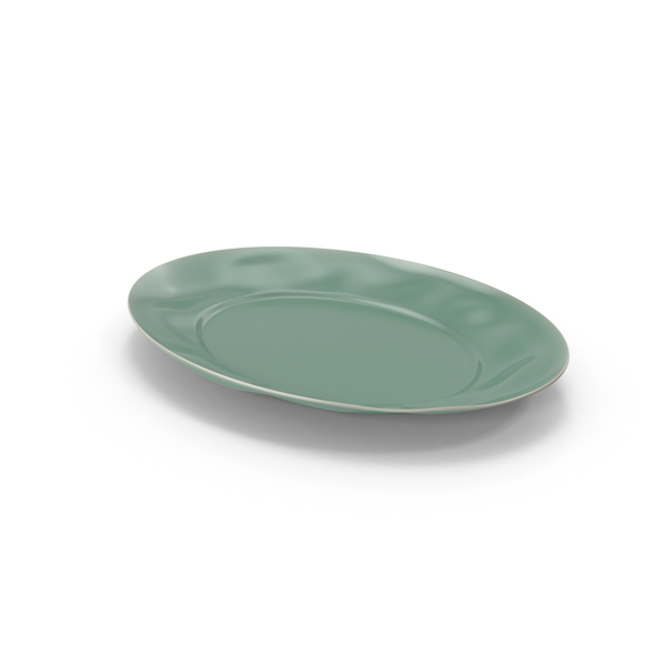 Marin Aqua Large Oval Serving Platter PNG & PSD Images