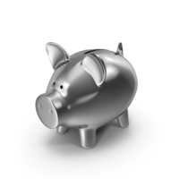 Piggy Bank Silver PNG & PSD Images