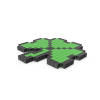 Pixelated Clover Icon PNG & PSD Images