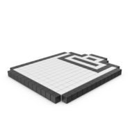 Pixelated Clipboard Icon PNG & PSD Images