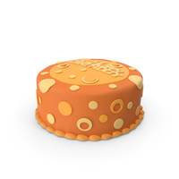Birthday Cake Orange PNG & PSD Images