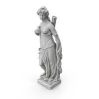 Woman with Bow Sculpture PNG & PSD Images