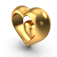 Heart Gold PNG & PSD Images
