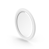 Brooks White Decorative Mirror PNG & PSD Images