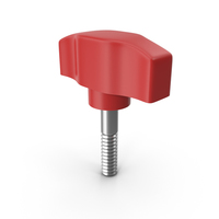 Red Wing Nut Knob PNG & PSD Images