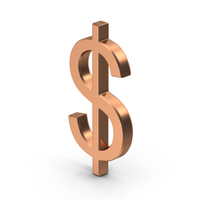 Copper Dollar Sign PNG & PSD Images