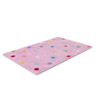 Pink Polkadot Rug PNG & PSD Images