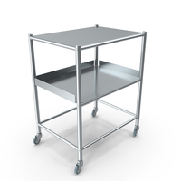 Stainless Medical Trolley PNG & PSD Images