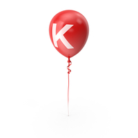 Letter K Balloon PNG & PSD Images
