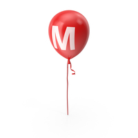 Letter M Balloon PNG & PSD Images