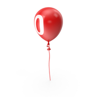 Number 0 Balloon PNG & PSD Images