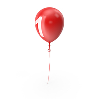 Number 1 Balloon PNG & PSD Images