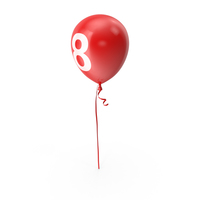 Number 8 Balloon PNG & PSD Images