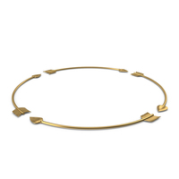 Golden Arrow Circle PNG & PSD Images