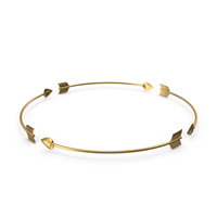Golden Arrow Circle PNG & PSD Images